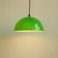 thumbnail image 4 of FSLiving 9.8" Retro Green Glass Stripe Lamp Shade Replacement, Dome Shape Glass Lampshade Cover, DIY Decorative for Pendant Light Table Lamp Swag Ceiling Lamp Torchiere Wall Sconce 2-Packs, 4 of 5