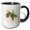 Black/White, variant on 3drose, Oregon Territory Tree the Douglas Fir, 11oz Two-tone Blue Mug