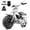 White, variant on FRP GMB100 99cc 4-Stroke Gas Powered Mini Bike with Street Tires for Ages 13+, Up to 28 MPH, Pull Start, Rear Disc Brake, 220 lb Capacity - White