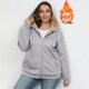 thumbnail image 1 of Sudaderas con capucha y cremallera para mujer, ropa informal de manga larga con capucha, chaquetas con cordón y bolsillos, abrigos, sudaderas para mujer, 1 of 6