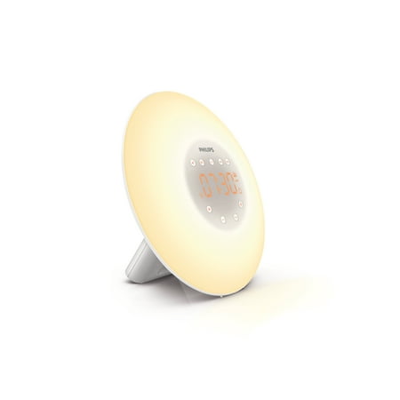 Philips Wake-up Light Therapy with Sunrise Simulation Alarm Clock and Radio, White,
