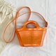 thumbnail image 5 of Bolso de hombro para mujer, bolso de mano con diseño de cocodrilo a la moda, bolso cruzado (naranja), 5 of 8