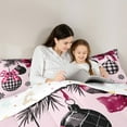 thumbnail image 5 of Manfei Merry Christmas Bedding Comforter Set for Kids, Plaid Ball Twin Comforter Sets, Cartoon Princess Style Reversible Bedding Set, Luxury Bedroom Decor, 2 Pieces, 5 of 8