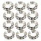 thumbnail image 1 of 2x 6 Piezas 15 Mm Chapado en Plata Rondelle Espaciador Sueltas Cristal, 1 of 3