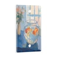 thumbnail image 2 of Yayeee Blank Wall Plate Cover 1-Gang 4.5"x2.7" Home Unused Decorative Outlet, Blue Goldfish, 2 of 7