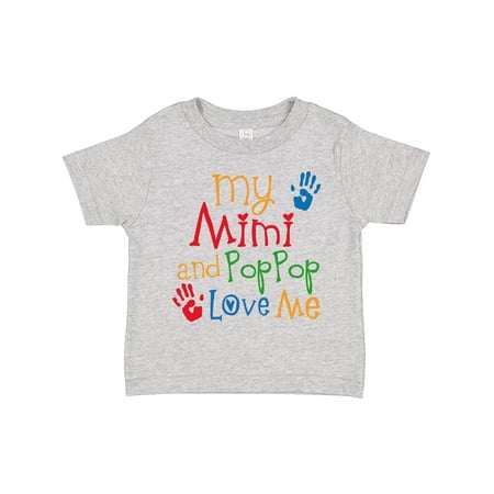 

Inktastic Mimi and PopPop Love Me Gift Toddler Boy or Toddler Girl T-Shirt