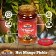 thumbnail image 2 of Rani Mango Pickle Hot (Achar, Spicy Indian Relish) 10.5oz (300g) ~ Glass Jar, All Natural | Vegan | Gluten Free | NON-GMO | Kosher | No Colors | Popular Indian Condiment, Indian Origin, 2 of 9