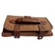 thumbnail image 1 of Bolsa organizadora de herramientas de peluquería de gran capacidad, de cuero sintético PU impermeable. Marrón, 1 of 9