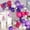 Hot Pink-purple-silver, variant on Green White Gold Balloon Arch Kit, 146Pcs Avocado Green Metallic Chrome Gold Confetti and White Latex Balloons for Wedding Birthday Baby Shower Decoration