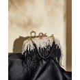 thumbnail image 3 of CAILDANL Women Ostrich Feather Tote Bag Fluffy Purse Clutch Feather Evening Handbag for Wedding, 3 of 7