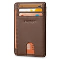 thumbnail image 1 of Tarjetero de piel Wallet RUNBOX Slim con bloqueo RFID, 1 of 6