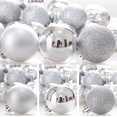 thumbnail image 2 of 24Pcs Christmas Tree Balls Decorations Shatterproof Thanksgiving Wedding Parties Mini Tree Decor Ornaments (24pcs/1Box, Silver), 2 of 8