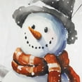 thumbnail image 3 of Winter Christmas Shower Curtain for Bathroom,Cute Snowman with Cardinals and Pine Tree on Snowfield Fabric Shower Curtain with Hooks,Forest Snow Scene Snowflake Bathroom Curtain Shower Set, 60x72 Inch, 3 of 7