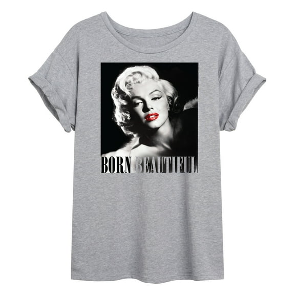 Marilyn Monroe - Pop Culture Icon - Born Beautiful - Juniors Ideal Flowy Muscle T-Shirt
