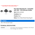 thumbnail image 2 of Rear Shock Mounting Kit - Compatible with 1984 - 1994 Chevy Cavalier 1985 1986 1987 1988 1989 1990 1991 1992 1993, 2 of 2