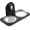 Black, variant on Tripumer Suction Cup Reptile Feeder Gecko Water Bowl with 30Cups Suitable for Geckos, Iguanas, Chameleons, And Other Pet Reptiles Feeding and Watering Tray
