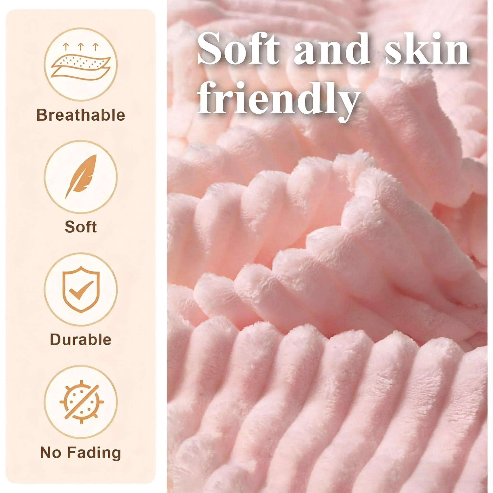 FHFO Giant Bean Bag Chair with Ottoman,Oversized Boneless Couch Chair in a Box, Comfy and Lazy Lounge for Dorm, Living Room, Bedroom, (42”x43”x31”)Pink