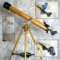 thumbnail image 3 of Galileo  800mmx60mm Wood Grain Day/Night Telescope, 3 of 5