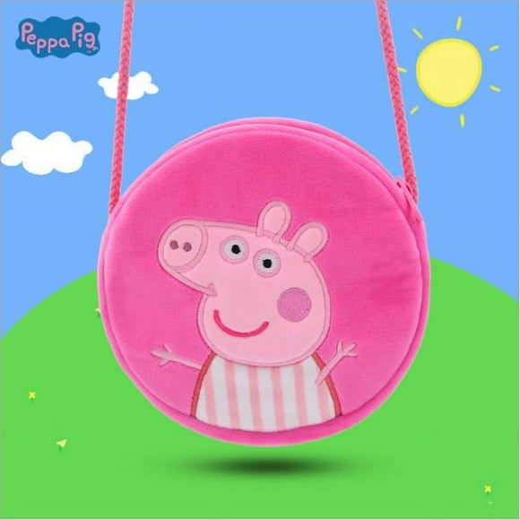 Cartoon Toy Peppa Piglet round straddle bag