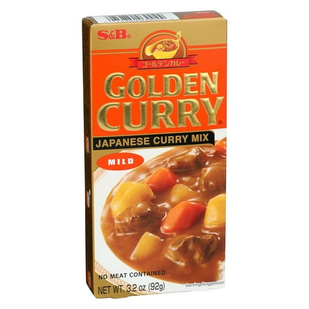 S&B Golden Curry Mild Japanese Curry Mix, 3.2 oz, 1 count Box