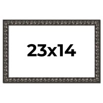 23x14 Frame Black-Brown Medieval Solid Wood Picture Frame | 1.5 Inch Moulding Width | Gotham