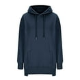 thumbnail image 7 of Atogsazn Women's Oversized Hoodies Casual Long Sleeve Pullover Sweatshirt with Drawstring Loose Fit Tops Trendy Navy M Fashion, 7 of 7