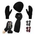 thumbnail image 2 of 3 Conjunto Gorro Bufanda Guantes Frío Tejido Lana Unisex, 2 of 8