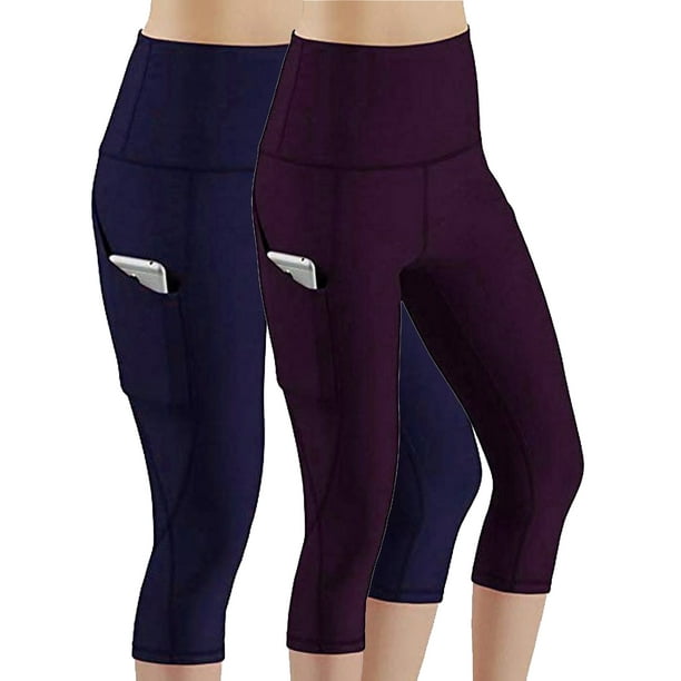 yoga capris with side pockets