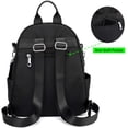 thumbnail image 4 of Mochila para mujer Bolso de hombro 2 en 1 Mochila impermeable de nailon Mochila escolar pequeña Mochila antirrobo para viajes escolares informales Senderismo Trabajo Sincero  Hogar, 4 of 5