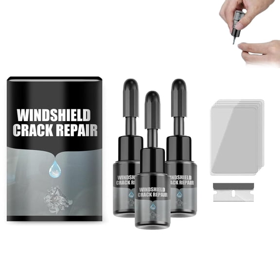 Crackfix Pro Kit, Get Rid of Cracks, Car Windshield Crack Fix Kits, Chips and Cracks Car Glass Repair Kits, Tocet Rid of Cracks and Chips