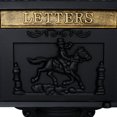 Locking Cast Aluminum Mailbox with 2 Keys for Outside, Heavy Duty ...
