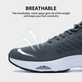 thumbnail image 3 of GOOBON Running Shoes for Men Athletic Shock Absorbing Sneakers Orthotic Walking Shoes Breathable Tennis Sneakers Whiteblue, 3 of 6