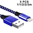 thumbnail image 2 of 5 cables de datos trenzados Apple - negro y azul (ver comentarios) Adepaton 2035341-2, 2 of 9
