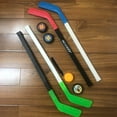 thumbnail image 5 of Lolynie Mini Hockey Flex Stick And Ball Set - Play Knee Hockey Anytime, Anywhere - Kids Hockey Set - Includes 2 Mini Sticks And 2 Foam Balls, 5 of 9