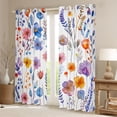 thumbnail image 2 of Castle Fairy Children Teens Adults Spring Garden Flowers Black Out Curtains,Retro Vintage Aesthetic Curtains Pack of 2 (42x63 Each),Chic Floral Blossoms Bedroom Curtains,Microfiber Bedroom Decor, 2 of 6