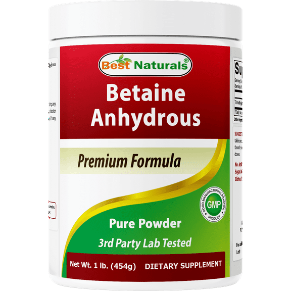 Best Naturals Betaine Anhydrous Trimethylglycine (TMG) Pure Powder 1 Pound