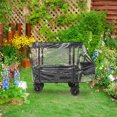 thumbnail image 4 of HOOWIFFY 1Pack Double Stroller Rain Cover for Wagon and Garden Carts Sun and, 4 of 6