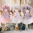 thumbnail image 4 of Muñeco de peluche rosa para niñas, colgante para árbol de Navidad, decoración para el hogar 2022, regalo de Navidad para niños 2023, 4 of 5