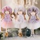 thumbnail image 4 of Pink Plush Angel Girls Doll Xmas Tree Hanging Pendants Merry Christmas 2022 Decor For Home 2023 Kids Navidada Gifts Favor, 4 of 5