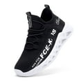 thumbnail image 3 of Kids Sneakers for Boys Girls Running Tennis Shoes Lightweight Breathable Sport Athletic for Little Kid/Big Kid Black White, 3 of 5