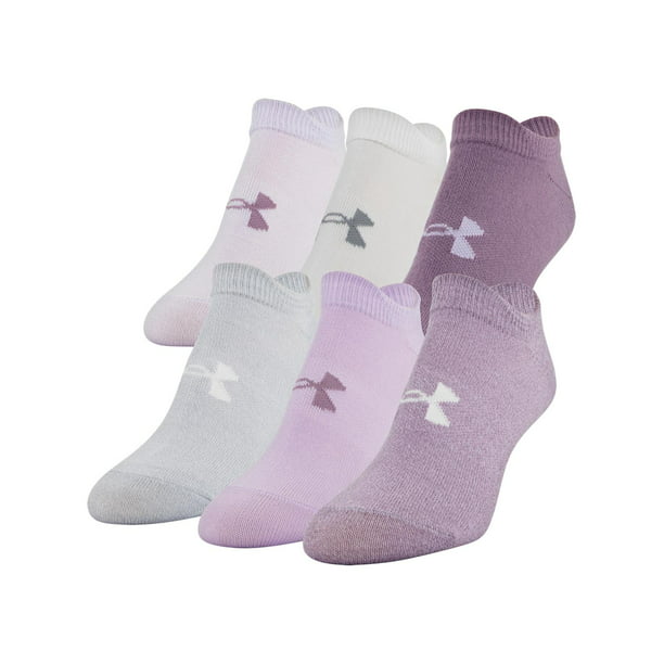 Under Armour - Under Armour Womens 6 Pack Low Cut No Show Socks ...