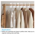 thumbnail image 5 of Uxcell 8pcs Clothes Dividers, Clothing Rack Rectangle Dividers with Marker Pen, White, 5 of 5