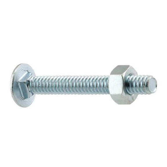 Prime Line GD52103 Carriage Bolts with Nuts- 12 Pack
