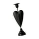 thumbnail image 4 of Portavelas cónico de hierro negro decorativo elegante centro de mesa tradicional adorno de mesa para recepción de boda resistente 55x23cm, 4 of 8