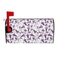 thumbnail image 2 of Fotbe Violets Flowers Mailbox Covers Post Letter Box Cover Garden Decor Standard Size-25.5x21 in, 2 of 9