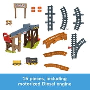 Thomas & Friends Diesels Lift & Load Construction Set, Motorized Toy Train Playset