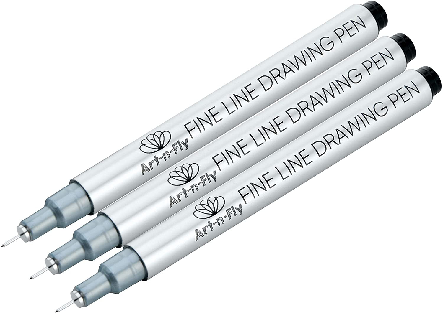 Ultra Fine Tip 003 Black Inking Pens Three Pack with Archival Ink Pen  Fineliner 3 Sketching Pens for drawing 