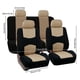 thumbnail image 4 of Funda protectora para asiento de coche, juego completo de fundas automotrices transpirables, cojín de poliéster, 4 of 7