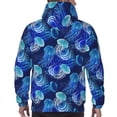 thumbnail image 7 of Uemuo Glowing Jellyfish Pattern Pattern Men's Hoodie - Casual Pullover Hoodie with Kangaroo Pocket, Stylish Hooded Sweatshirt for Everyday Wear-3X-Large, 7 of 7