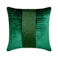thumbnail image 6 of Decorative Green 12"x12" (30x30 cm) Throw Pillow Covers, Velvet Beaded Embroidery Throw Pillows For Sofa, Solid Color Pattern Modern Style - Esmeralda, 6 of 11